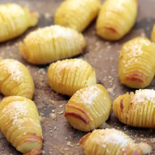 Hasselbackkartoffeln mit Parmesan