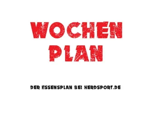 Wochenplan - was esse ich heute?