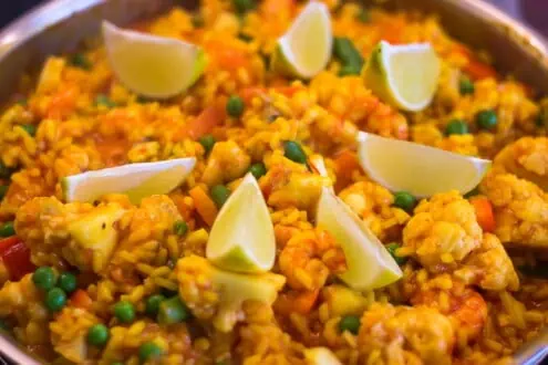 Paella ohne Fleisch