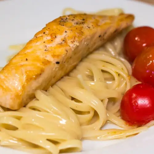 Pasta mit Lachs